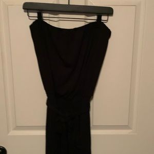 Black strapless one piece pantsuit size Medium. New with tags